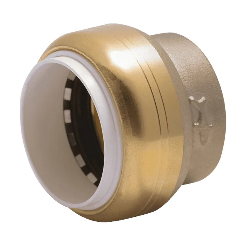 Sharkbite UIP520 1 SharkBite PVC Cap Push-to-Connect DZR Brass Import