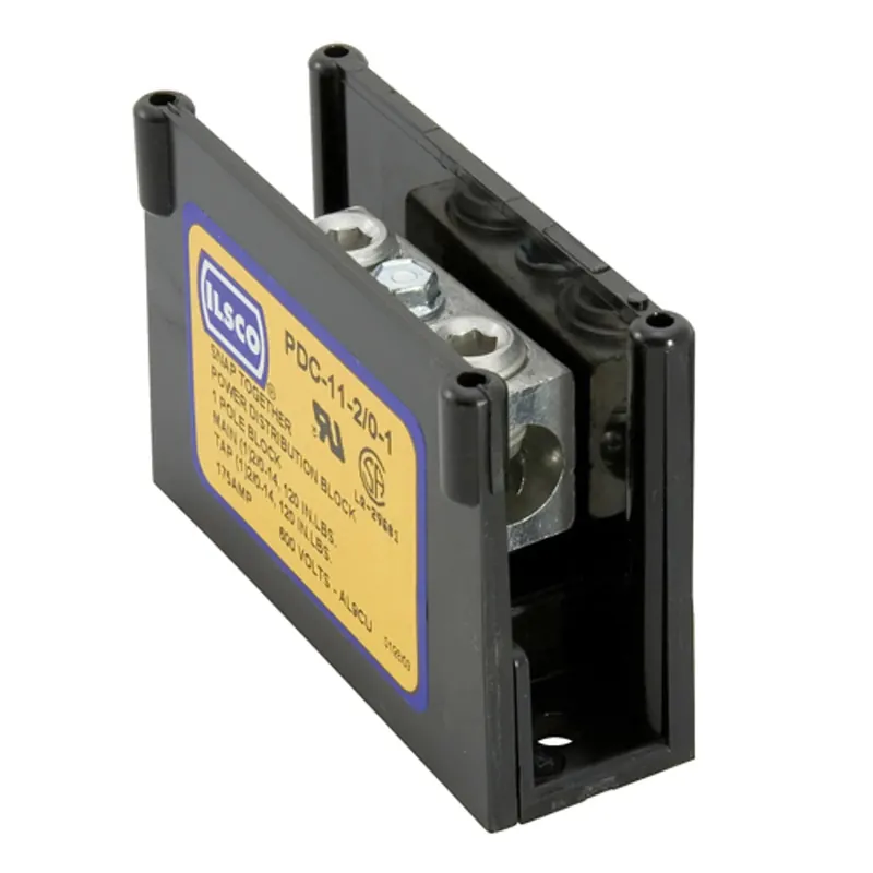 SK0490773-US20260702-105043-0 ILSCO PDC-11-2/0-1 Power Distribution Block Modular Design Dual Rated 14-2/0 AWG - Image 1