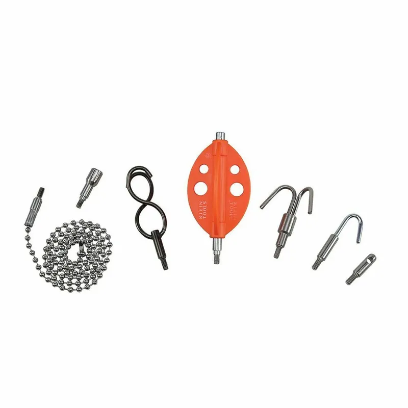 SK0490779-US20260702-105043-0 Klein Tools 56511 Fish Rod Attachment Set 7-Piece - Image 1