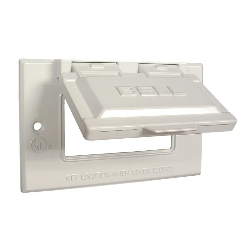 Hubbell 5101-1 RACO 1G Horizontal WP Cover GFCI - White