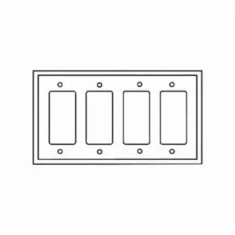 Crouse-Hinds 2064W-BOX EWD 2064W-BOX Wallplate 4G Decorato