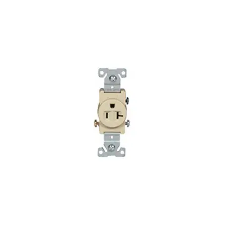 SK0490914-US20260702-105043-0 EATON TR1877V-BXSP EATON Arrow Hart TR1877 Grounding Single Straight Blade Receptacle 125 VAC 20 A 2 Poles 3 Wires - Image 1
