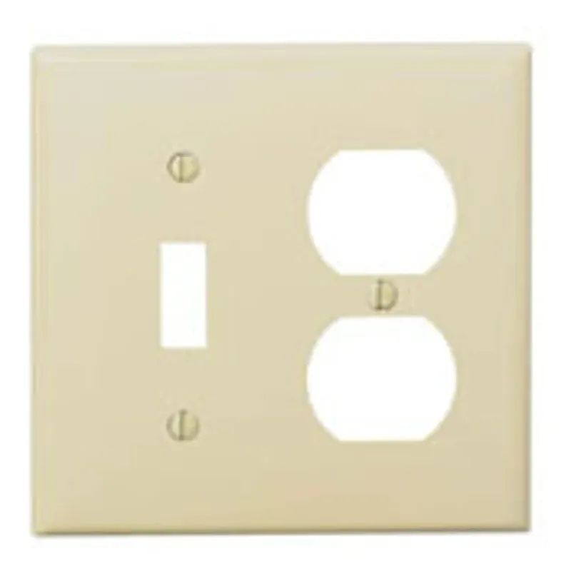 Leviton PJ18-T MID NYL TOG/DUP 2 GANG WALLPLATE