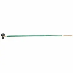 Ideal 30-3496 Grounding Tail, 8in, 12 AWG, Green, Loop & Screw