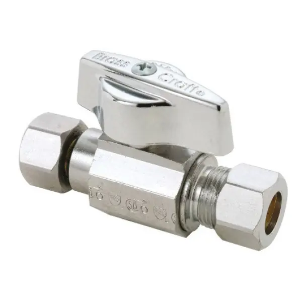 SK0491089-US20260702-105043-0 BrassCraft KTCR11FXC1 1/4 Turn Water Supply Stop 3/8 in OD Compression x OD Female Compression - Image 1