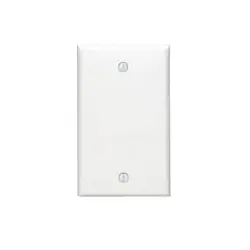 Leviton 80714-E 1-Gang No Device Blank Wallplate Standard Size Thermoplastic Nylon Black