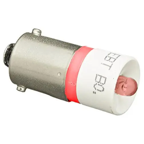SK0491687-US20260702-105043-0 Siemens 52AED2 Command 52 Red Pilot Light Replacement Lamp, BA9s LED Lamp, T-3 1/4 Shape, 24V - Image 1
