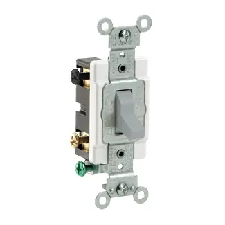 Leviton CS420-2GY Toggle Switch 20 Amp 120/277 Volt 4-Way Replacement MPN