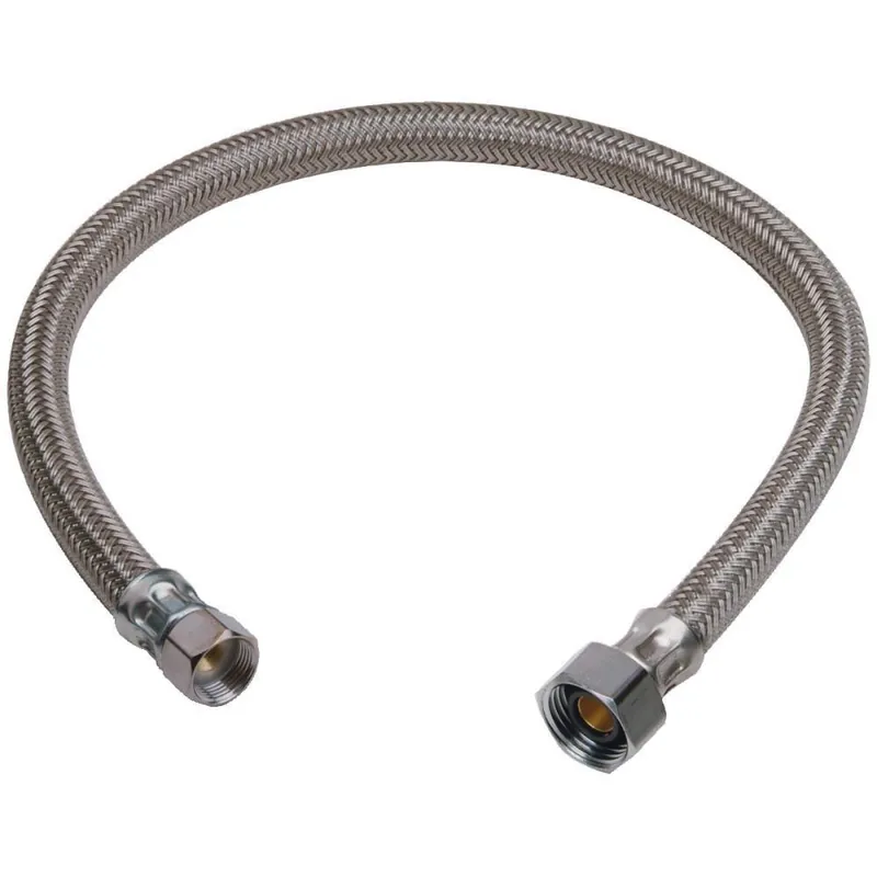 SK0491773-US20260702-105043-0 BrassCraft BF1-20AF Speedi Plumb Plus Faucet Water Connector 20 Inch 3/8 Inch Flare Inlet x 1/2 Inch Female Iron Pipe - Image 1