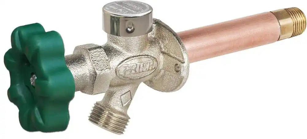 PRIER Products P-164D04 P-164 Series 4 x 1/2 in. Residential Quarter-Turn Anti-Siphon Wall Hydrant