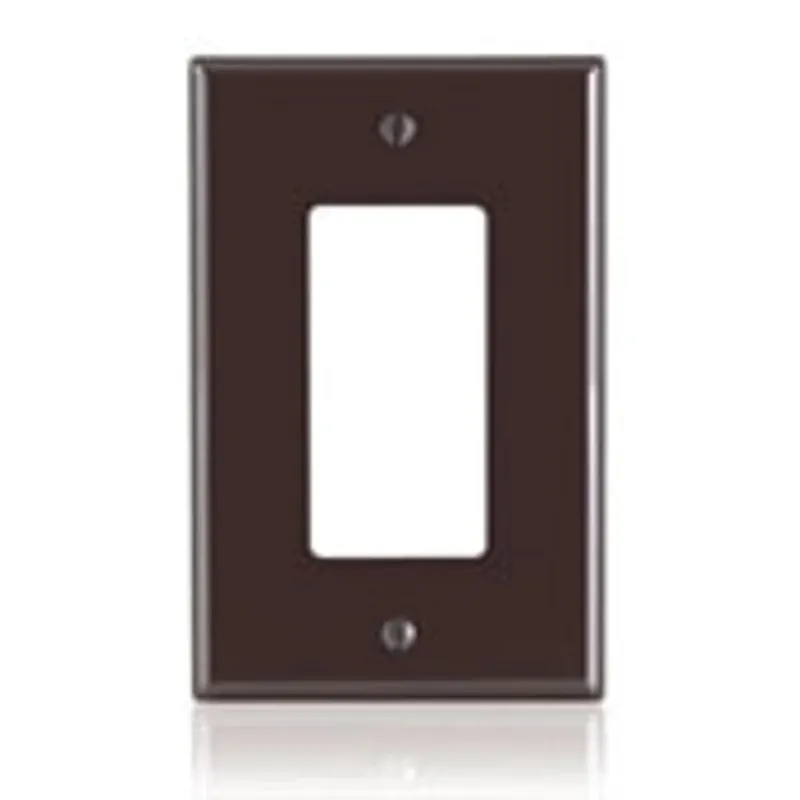 Leviton PJ26 1-Gang Decora/GFCI Decora Wallplate Midway Size Brown