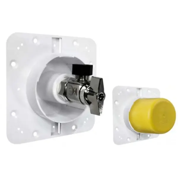 Sioux Chief 699-A1-MR OmegaPlate Single 3/8 in Shut-Off Valve Outlet Plate, 1/2 in MIP/F.SWT Connection