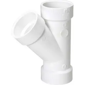 SK0492020-US20260702-105043-0 Mueller 06139 Streamline Pipe Wye, 8 in, Hub, SCH 40/STD, PVC - Image 1