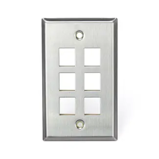 Leviton 43080-1S6 WP 6PORT SG SS