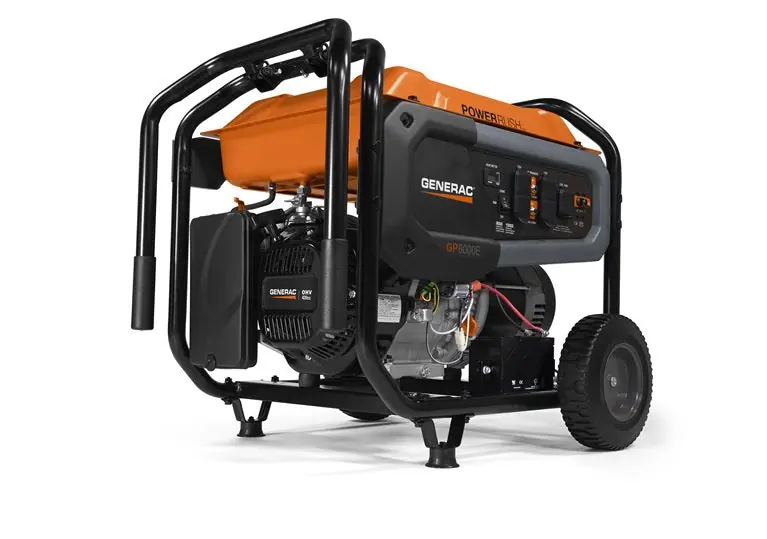 Generac GP8000E Portable Generator 10000 W Starting/8000 W Running