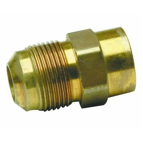 BrassCraft MAU1-10-12 Brass Gas Union Adapter, 5/8 inch x 3/4 inch x 1.78 inch L, Flare x FIP
