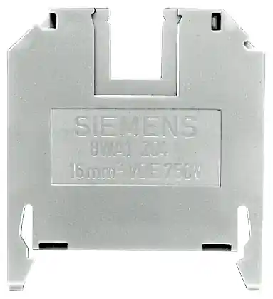 Siemens 8WA1204 Size 16 Beige Thermoplastic Through-Type Screw Terminal Block