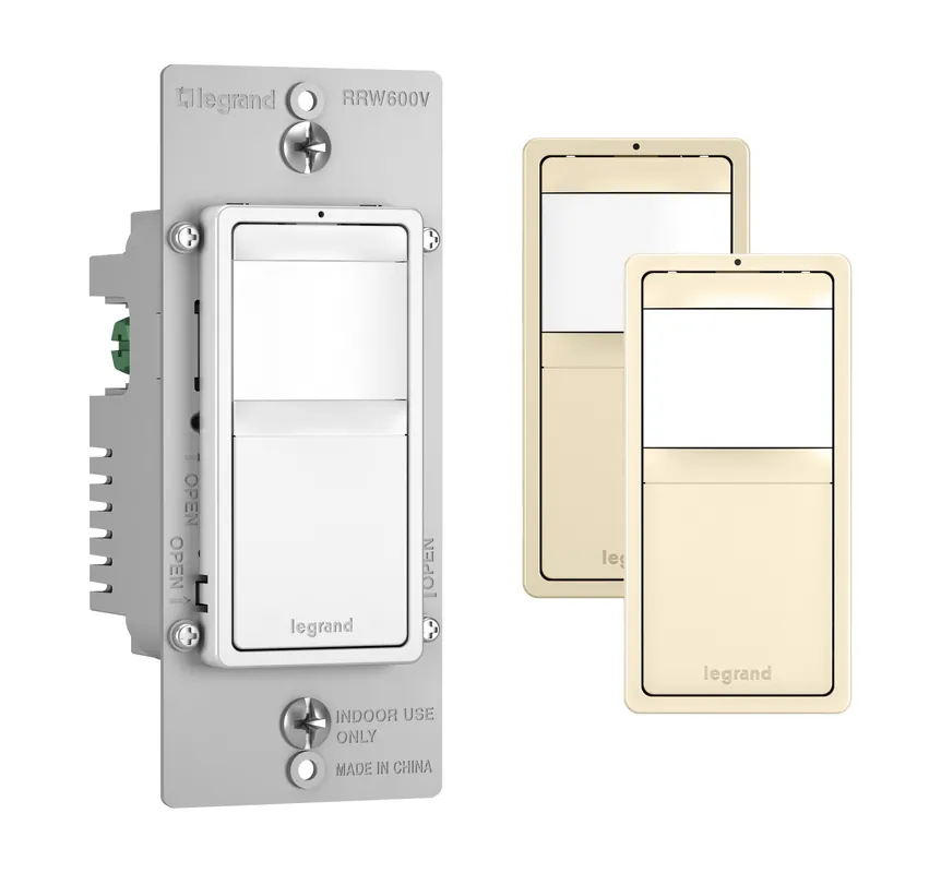 Legrand RRW600VTC 120V 600W Radiant 3-Wire Occupancy Sensor, Tri-Color