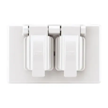 EATON S1962W-SP Eaton Wiring Devices Non-Corrosive Non-Conductive Stay Open Weatherproof Receptacle Cover, 4.56 inches L