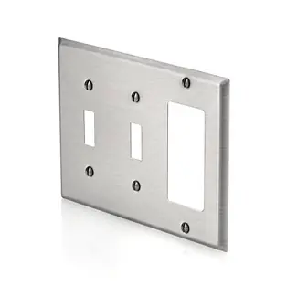 SK0492818-US20260702-105043-0 Leviton 84421-40 3 Gang 302 SS 2 Toggle Replacement MPN - Image 1