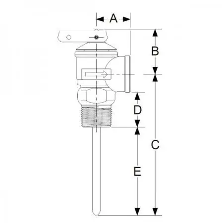 CASH ACME 19783-0150 NCLX Combination Temperature/Pressure Relief Valve 150 PSI 3/4 in