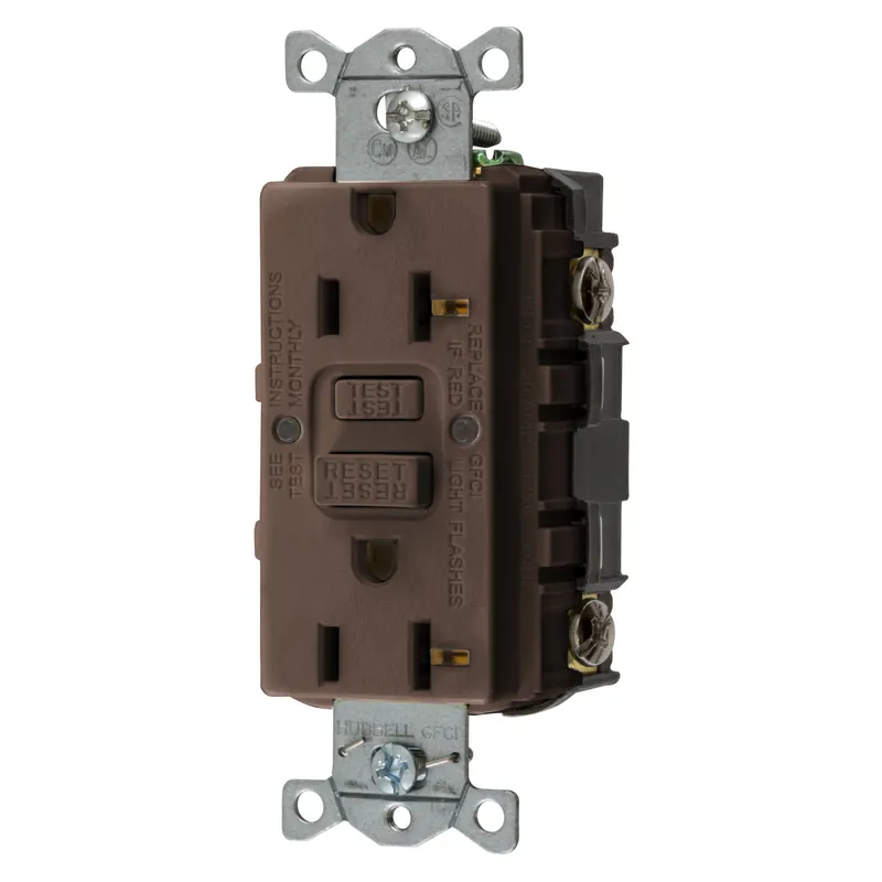 SK0492990-US20260702-105043-0 Hubbell GFRST20 GFR Self Test 20A 125 VAC GFCI Receptacle - Image 1