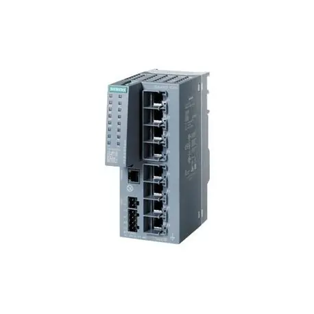 SK0492992-US20260702-105043-0 Siemens 6GK52080BA002AC2 SCALANCE XC208 2-Layer Managed Industrial Ethernet Switch, (8) RJ-45 Ports for Network Components and Terminal Equipment, (1) 2-Pole Terminal Block for Signaling Contact, (1) 4-Pole Terminal Block for Power Supply Interface - Image 1