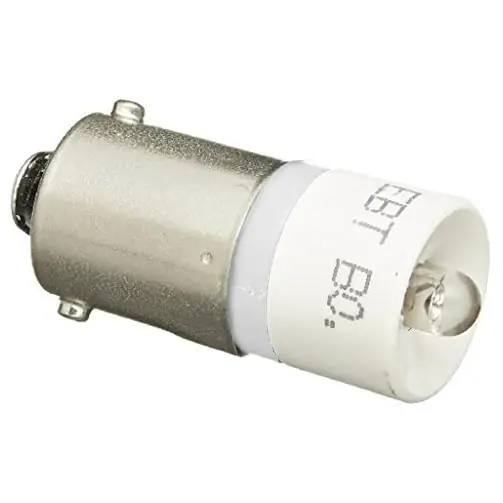 Siemens 52AEDB Command 52 White Pilot Light Replacement Lamp, BA9s LED Lamp, T-3 1/4 Shape, 24V