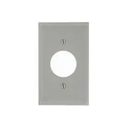 Leviton 80704-GY 1-Gang Single 1.406 Inch Hole Device Receptacle Wallplate, Gray