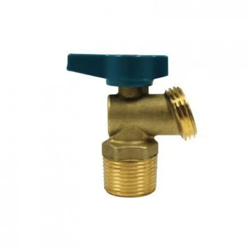 AY McDonald 5424-212 72008QT Quarter-Turn Boiler Drain Valve, 1/2 in Nominal, MNPT x Male Garden Hose Thread