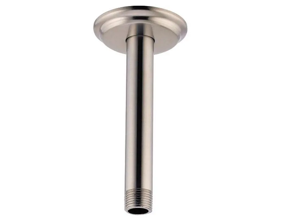SK0493214-US20260702-105043-0 Pfister 015-06CK 6 x 1/2 x 1-1/2 in. NPT Brass Ceiling Mount Shower Arm and Flange in Brushed Nickel - Image 1