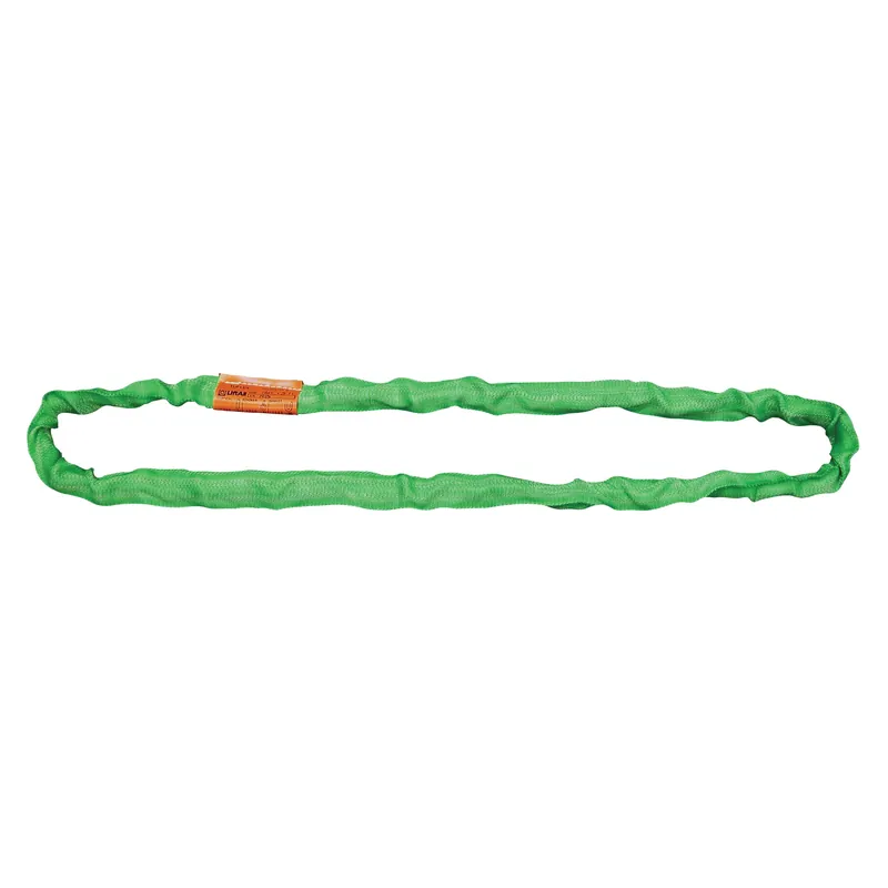 SK0493222-US20260702-105043-0 Lift-All EN60X8 Tuflex Endless Round Sling, 8 ft, 5300 lb, Polyester, Green - Image 1