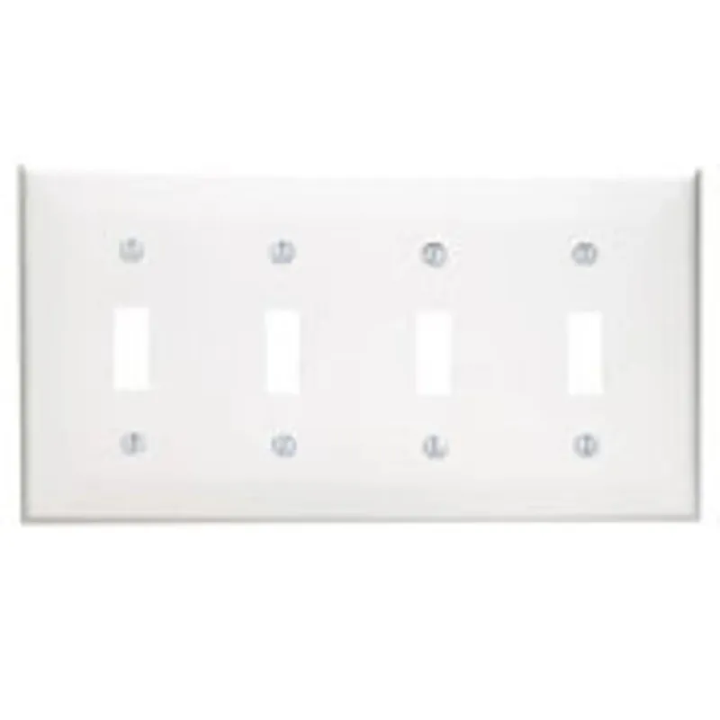 SK0493287-US20260702-105043-0 Leviton 80712-E 4-Gang Toggle Device Switch Wallplate Power Each Replacement MPN - Image 1