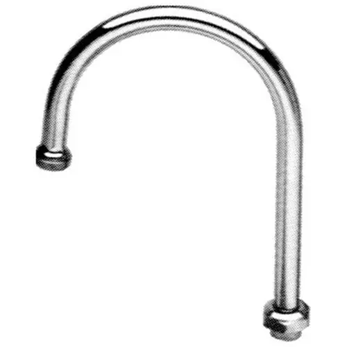 SK0493406-US20260702-105043-0 T&S Brass 133X Swing Gooseneck With Stream Regulator Outlet, For Use With T&S Swivel Outlet Faucet, Brass, Chrome Plated - Image 1
