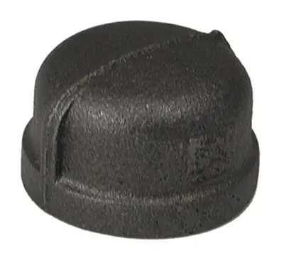 SK0493435-US20260702-105043-0 B&K 521-405 Pipe Cap, 1 in, NPT, 150 lb, Malleable Iron, Black Oxide - Image 1