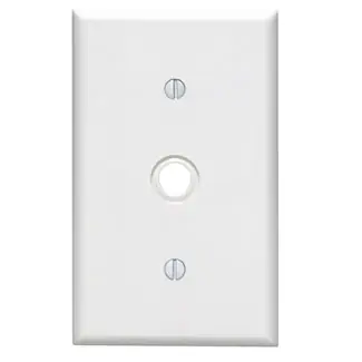 SK0493446-US20260702-105043-0 Leviton 88018 Traditional Wallplate Standard Size Thermoset White - Image 1
