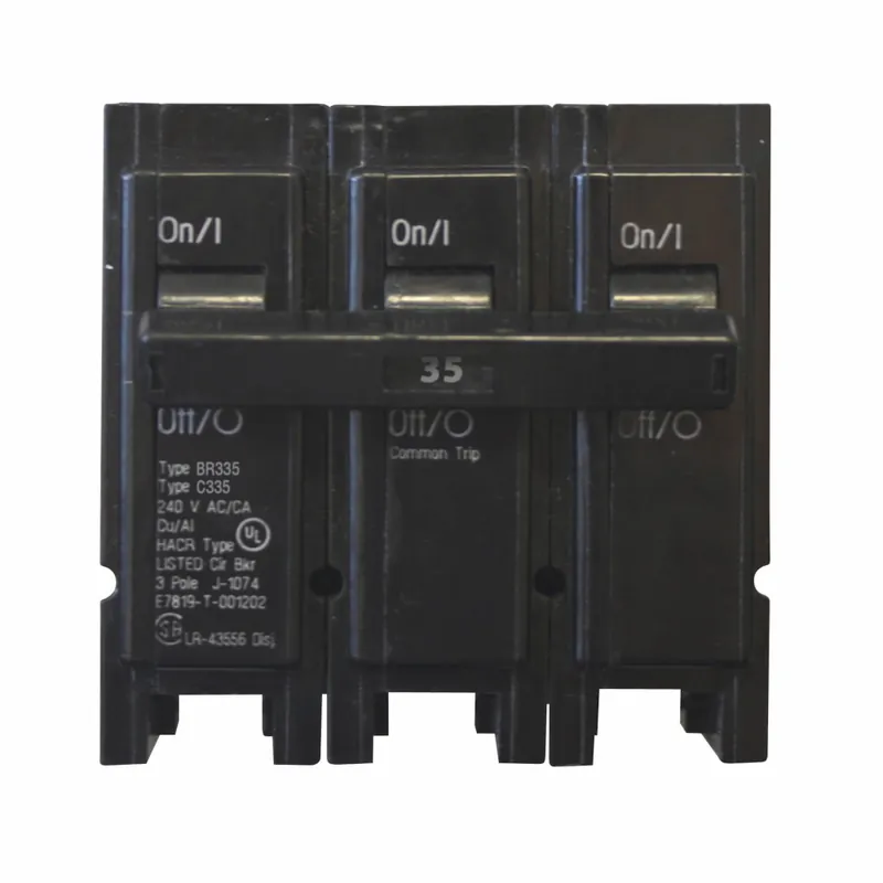 SK0493613-US20260702-105043-0 Eaton BR335 Type BR Circuit Breaker 35 A 240 VAC 10 kA Interrupt 3 Poles - Image 1