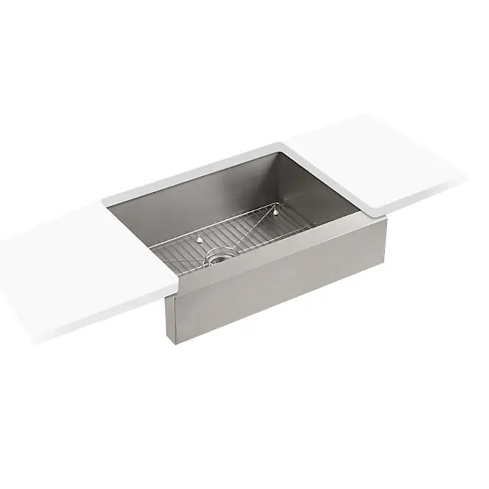 SK0493624-US20260702-105043-0 Kohler K-3936-NA Vault Single-Bowl 18 Gauge Stainless Steel Undermount Kitchen Sink 29-1/2 inches x 21-1/4 inches - Image 1