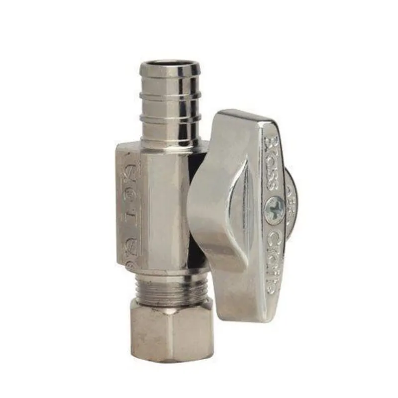 SK0493741-US20260702-105043-0 BrassCraft KTBRPX14XC KTBRPX14 Series 1/2 x 3/8 in F1807 x OD Compression Ball Handle Straight Supply Stop Valve in Chrome Plated - Image 1