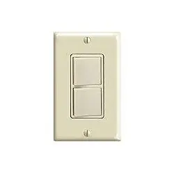 Leviton 5641-I Decora Brand Style Combination Switch 15 Amp 120/277 Volt 3-Way
