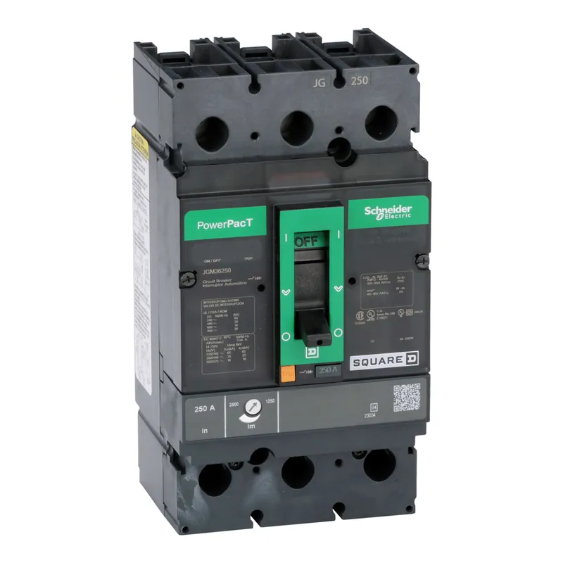 Square D JGM36250 SQD Circuit Breaker Power 250A 3 Pole 600VAC 18kA
