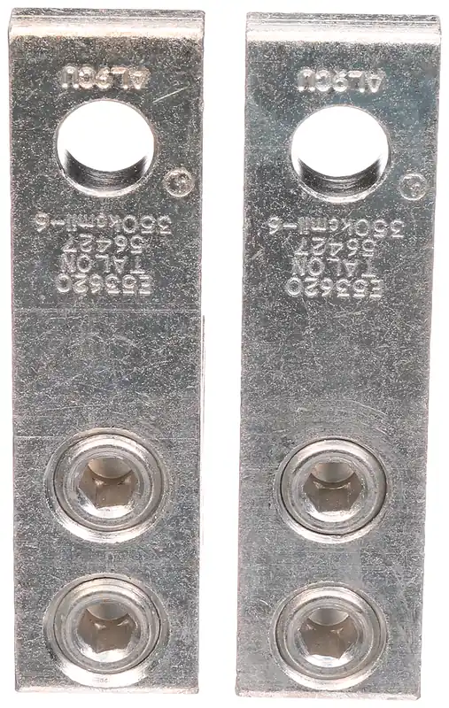 SK0494249-US20260702-105043-0 Siemens H56427 9/16 x 5/16 Inch Stud/Allen 6 AWG to 350 MCM 2-Conductor Tinned Aluminum 1-Hole Connector Lug - Image 1