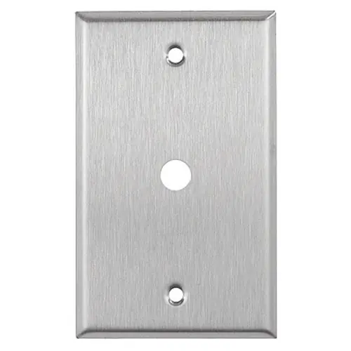 SK0494351-US20260702-105043-0 Mulberry 97201 Phone Wallplate 1G SAT-SS .030 STD SQ 5/8 OPENING PLATE - Image 1