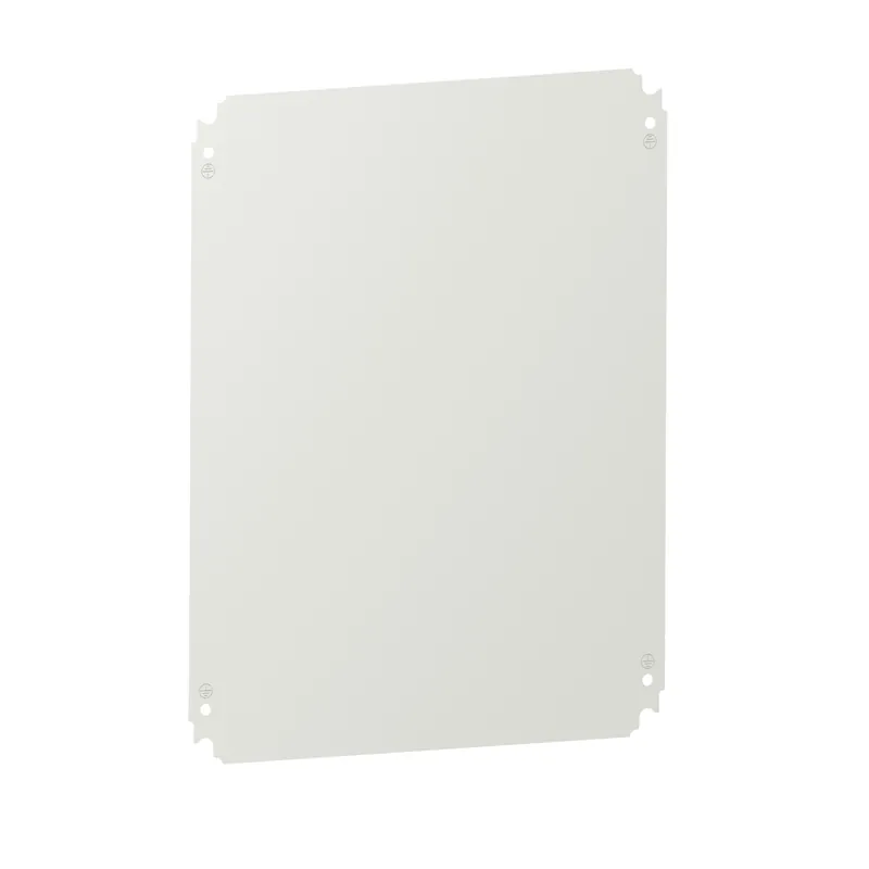 Schneider Electric NSYMM54WH Mounting Plate - Enclosure H500xW400mm - Polyester Powder Over Galvanised Sheet
