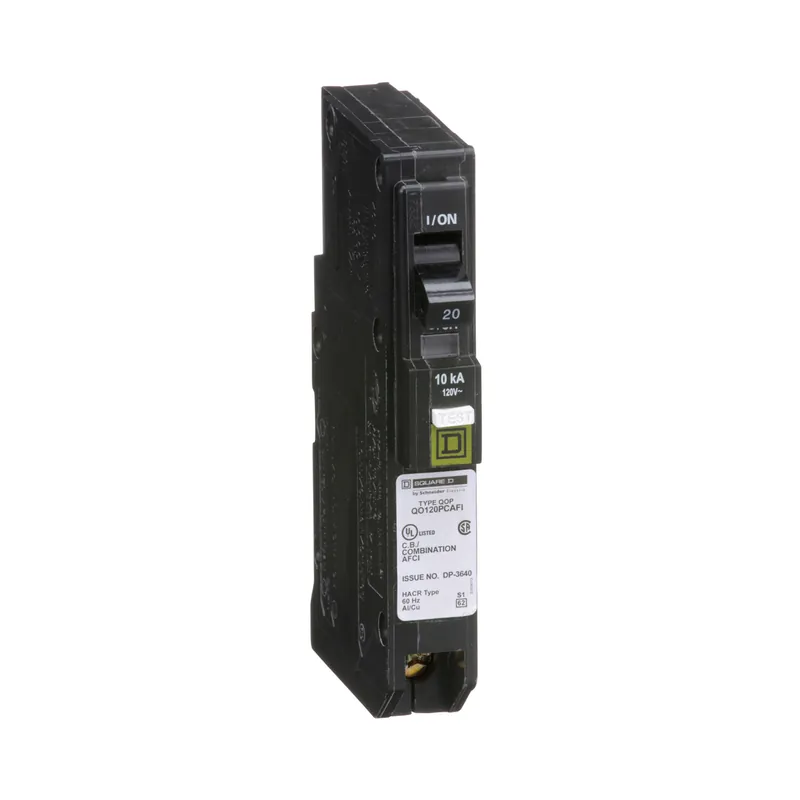 SK0494481-US20260702-105043-0 Square D QO120PCAFI Arc-Fault Miniature Circuit Breaker 20A 120V 1P Plug-On Neutral - Image 1