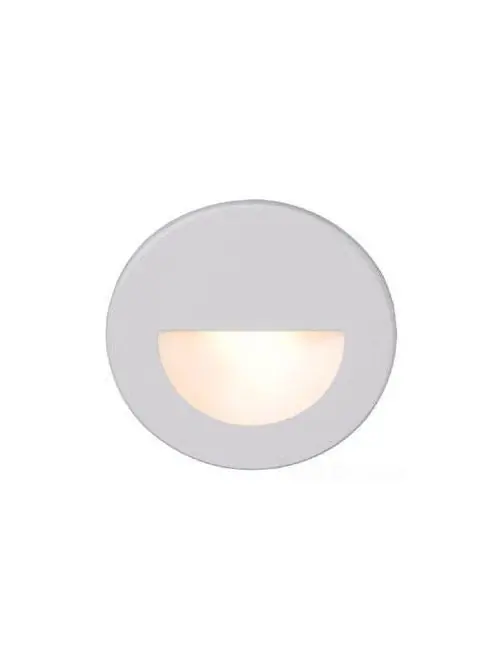 SK0494493-US20260702-105043-0 WAC Lighting WL-LED300-C-WT LEDme 3 LED Circular Scoop Step Light - White - 3000K - Image 1