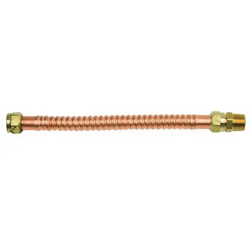 SK0494570-US20260702-105043-0 BrassCraft WB234-18N Water Heater Connector, 3/4 inch MIP x 3/4 inch Male/Female Sweat, 18 inch - Image 1