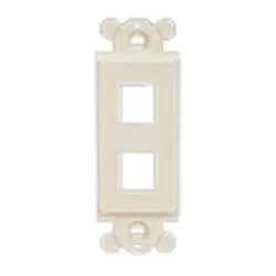 Panduit NK2RMFEI NK 2-Port Screw Mount Module Frame Electric Ivory