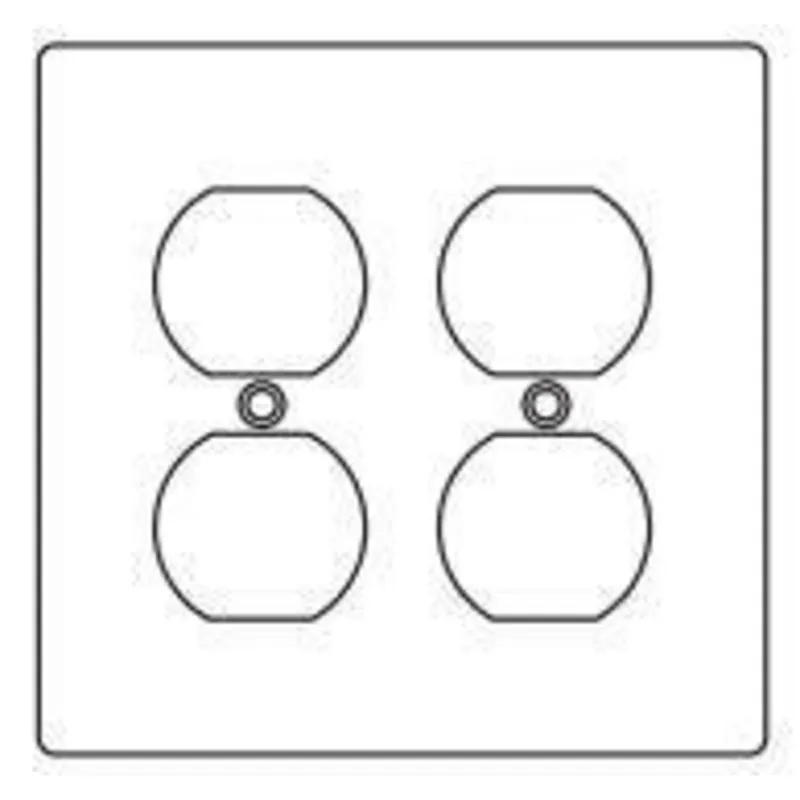 Hubbell 2FA Device Box Cover 4-9/16 in L x 4-5/8 in W Receptacle Cover