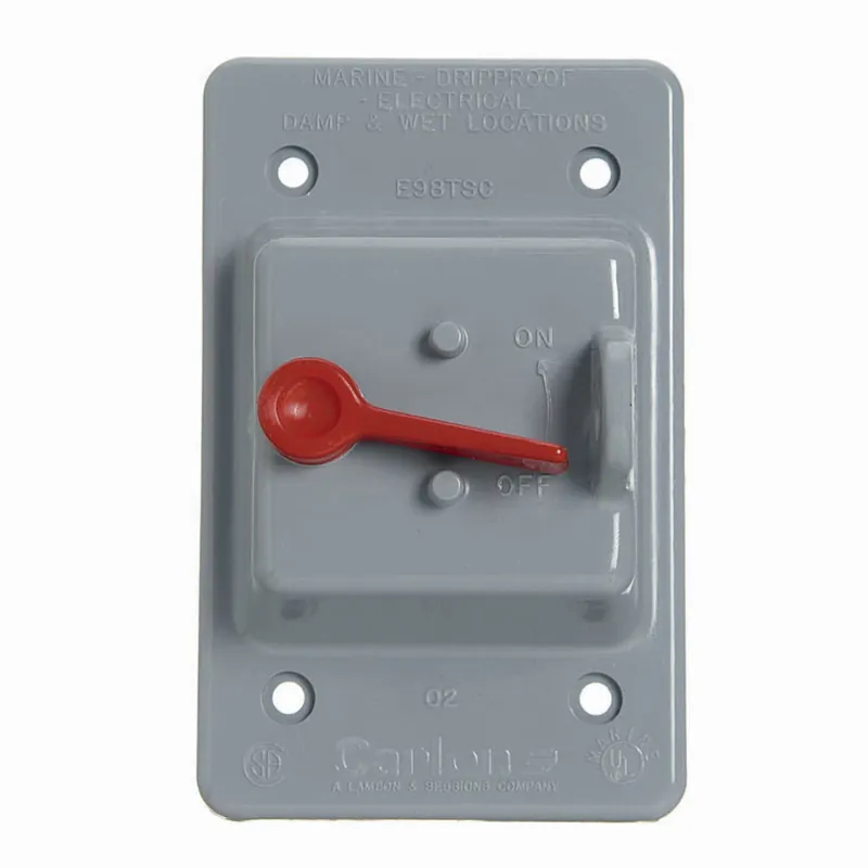SK0494807-US20260702-105043-0 ABB E98TSCN Carlon Weatherproof Electric Box Cover, 4-3/4 in Length, 3 in Width - Image 1